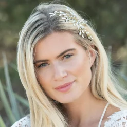 Ivory & Co Ivory and Co Sonnenblume Gold Kristall Spray Hochzeit Haarspange* Abschlussball Haarspangen & Kämme | Geschenke Für Brautjungfern