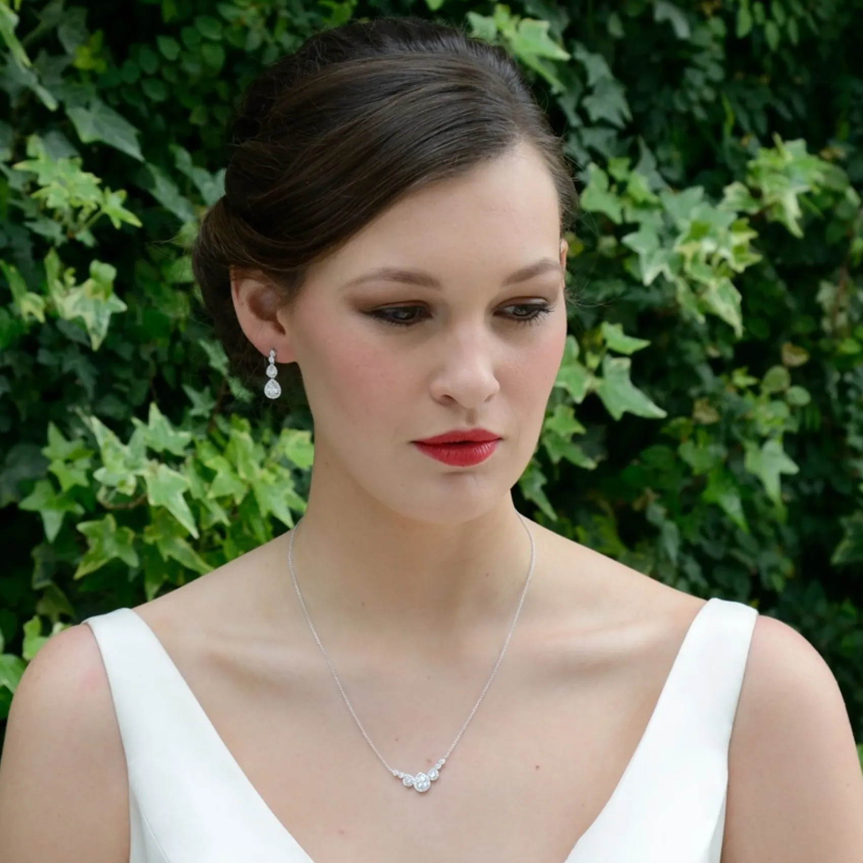 Ivory & Co Ivory and Co Sorbonne Kristall-Tropfen-Ohrringe zur Hochzeit* Silberner Abschlussball-schmuck | Abschlussball-ohrringe