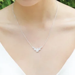 Ivory & Co Ivory and Co Sorbonne Kristall-Hochzeitskette* Silberner Abschlussball-schmuck | Abschlussball-halsketten