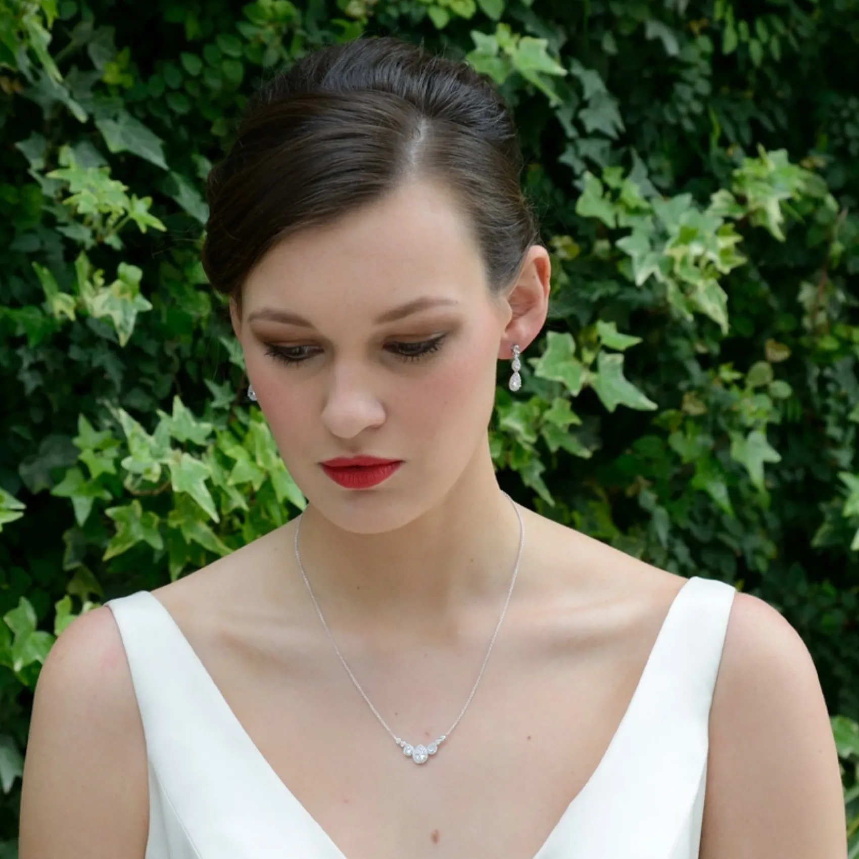 Ivory & Co Ivory and Co Sorbonne Kristall-Tropfen-Ohrringe zur Hochzeit* Silberner Abschlussball-schmuck | Abschlussball-ohrringe