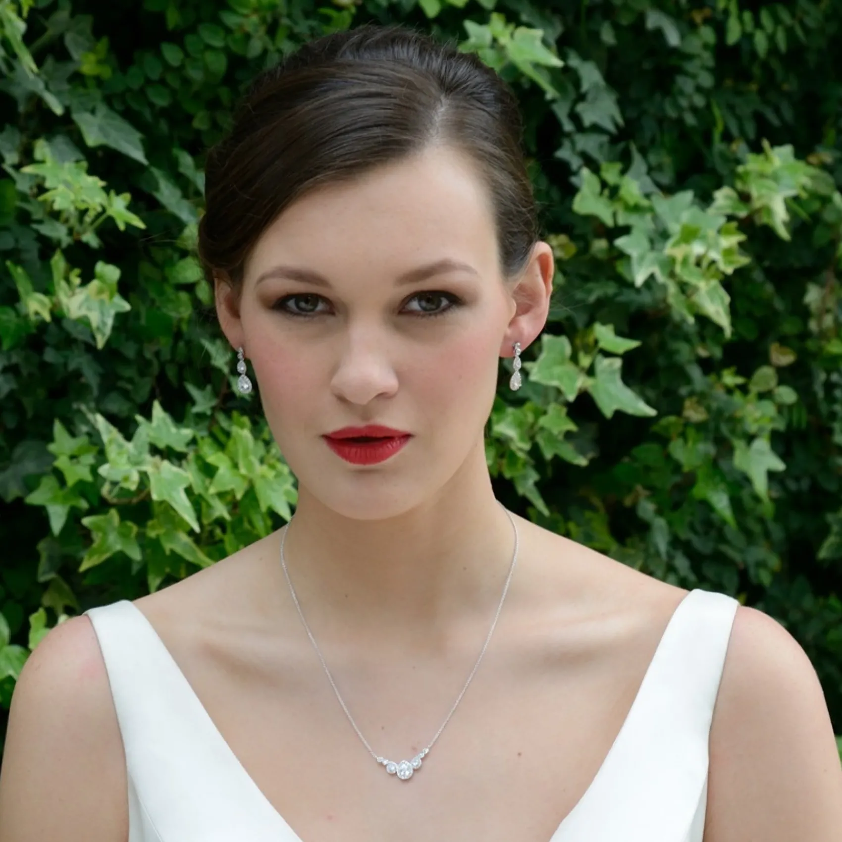 Ivory & Co Ivory and Co Sorbonne Kristall-Hochzeitskette* Silberner Abschlussball-schmuck | Abschlussball-halsketten