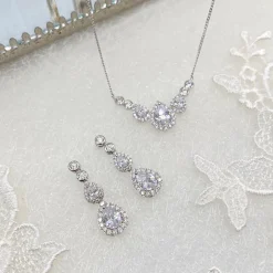 Ivory & Co Ivory and Co Sorbonne Silber Brautschmuck Set* Silberner Abschlussball-schmuck | Abschlussball-schmuck-sets