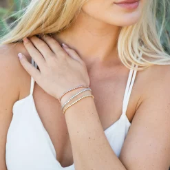 Ivory & Co Ivory and Co Tivoli Silber zierlichen Kristall Toggle-Armband* Silberner Abschlussball-schmuck | Prom Armbänder