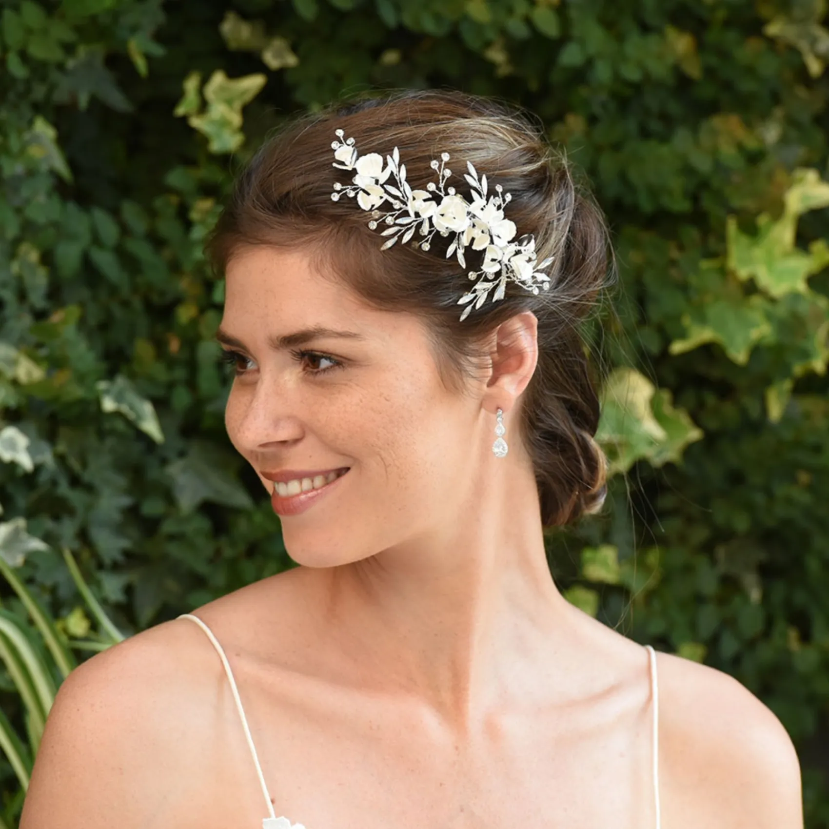 Ivory & Co Ivory and Co Vergissmeinnicht Opal Kristall Haarspange* Haarschmuck Aus Kristall | Silberne Haar-accessoires