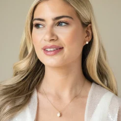 Ivory & Co Ivory and Co Westbury Gold Perlentropfen-Anhänger* Geschenke Für Die Mutter Des Bräutigams | Geschenke Für Die Mutter Der Braut
