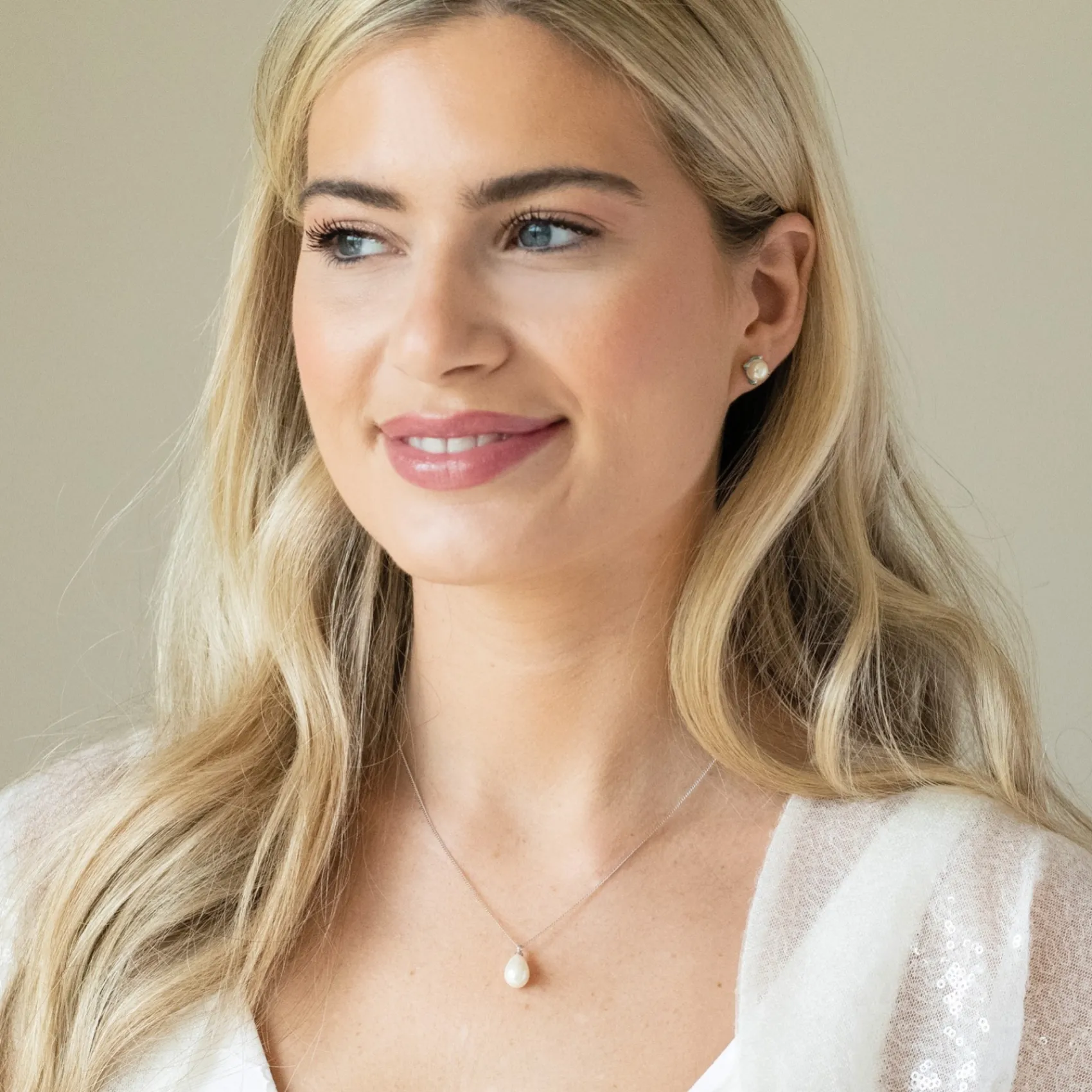 Ivory & Co Ivory and Co Westbury Silber Perle Tropfen Anhänger* Geschenke Für Die Mutter Des Bräutigams | Geschenke Für Die Mutter Der Braut