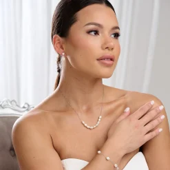 Lace & Favour Kala Süßwasserperlen-Armband* Perlen-hochzeitsschmuck | Silberner Hochzeitsschmuck