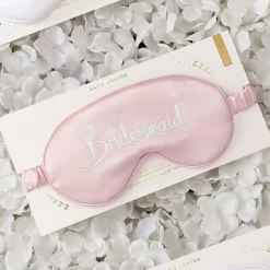 Katie Loxton augenmaske 'Brautjungfer' aus rosa Satin* Geschenke Für Brautjungfern | Schlafmasken
