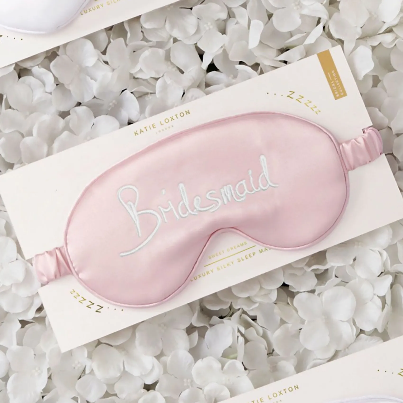 Katie Loxton augenmaske 'Brautjungfer' aus rosa Satin* Geschenke Für Brautjungfern | Schlafmasken