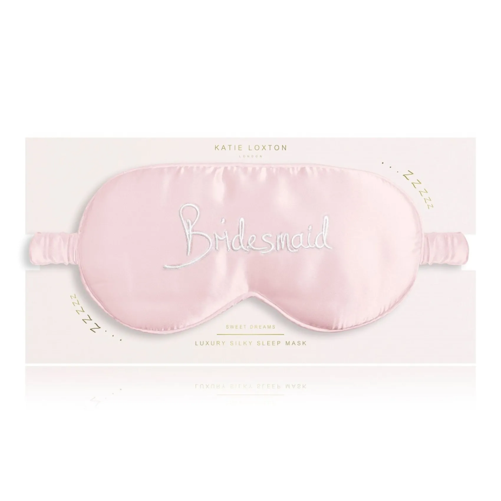 Katie Loxton augenmaske 'Brautjungfer' aus rosa Satin* Geschenke Für Brautjungfern | Schlafmasken