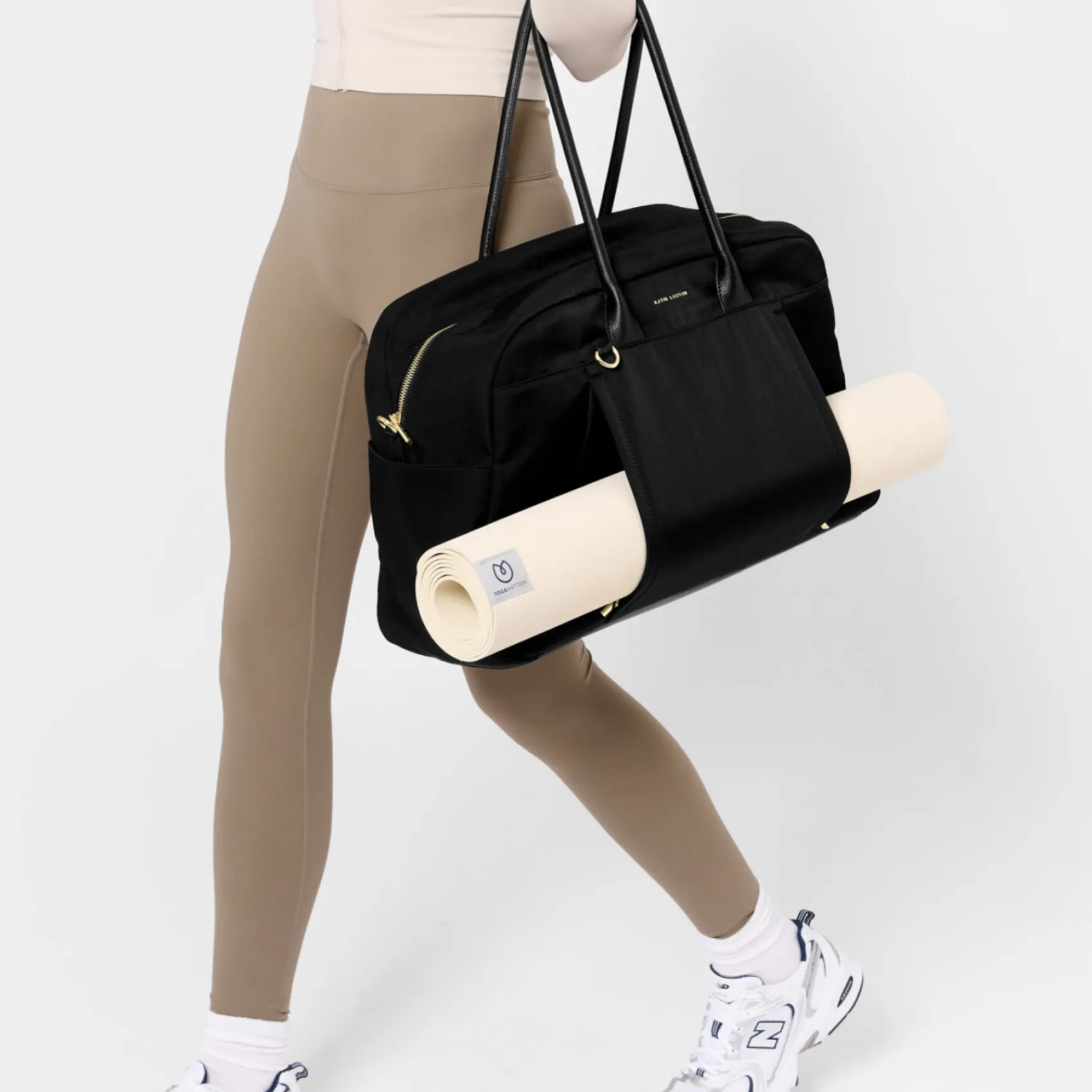 Katie Loxton Black Nylon-Luxe Gym Bag* Wochenendtaschen | Wochenendtaschen
