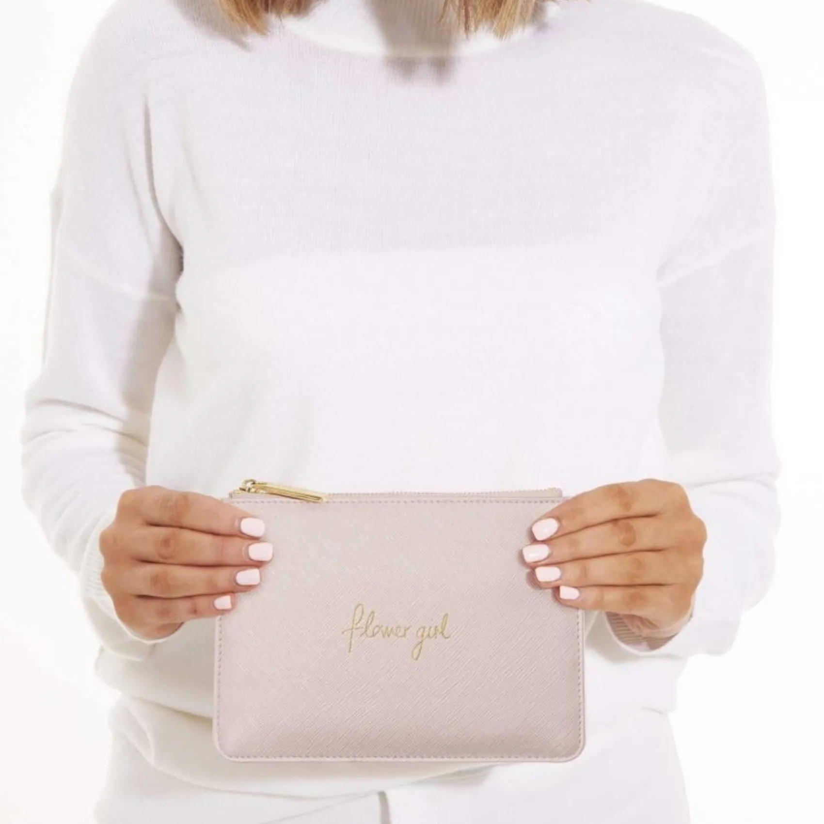 Katie Loxton blumenmädchen" Metallic Rosa Mini Perfect Pouch* Sentiment-säckchen | Geschenke Für Blumenmädchen