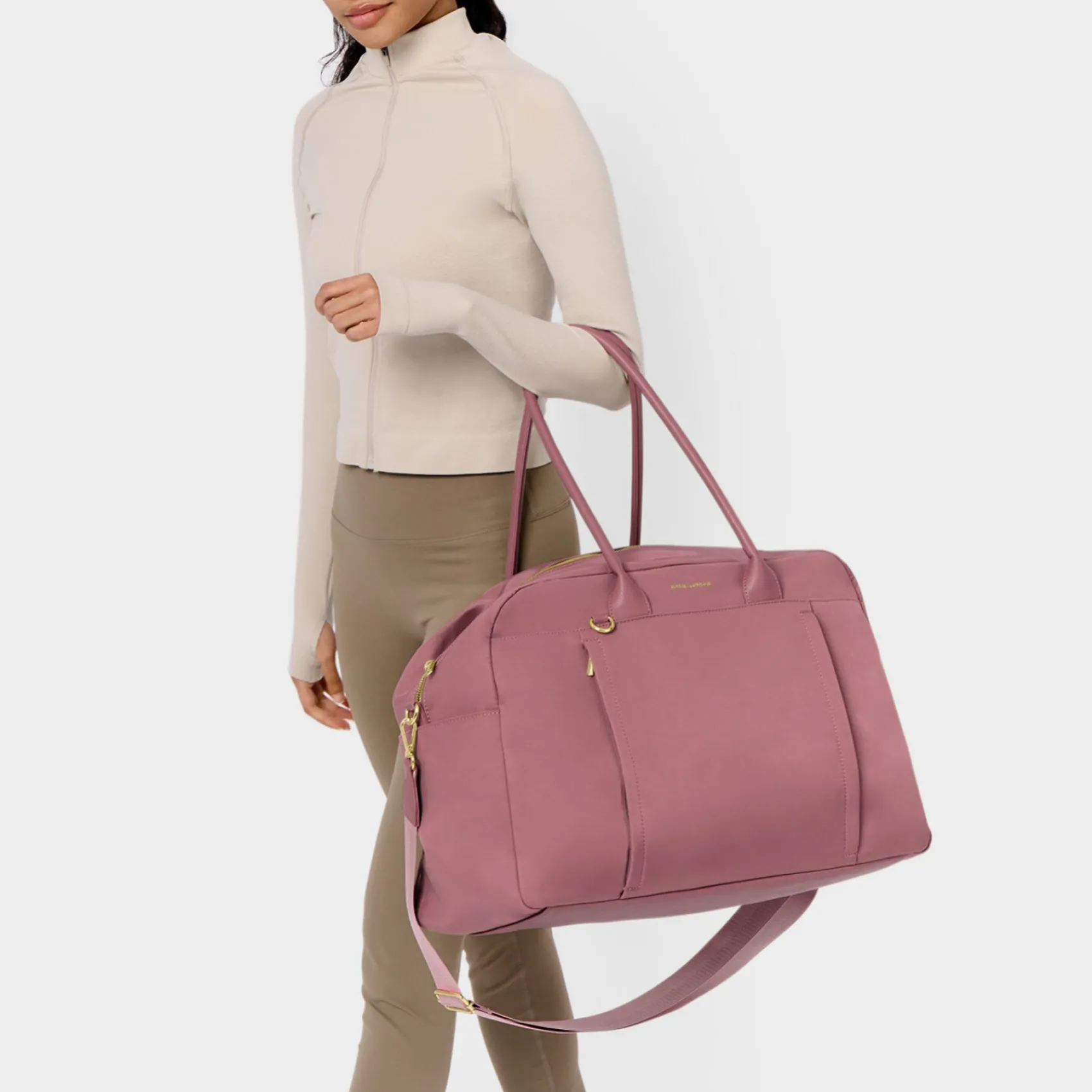 Katie Loxton Deep Rose Nylon-Luxe Gym Bag* Wochenendtaschen | Wochenendtaschen