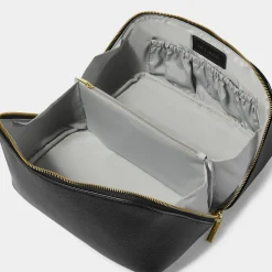 Katie Loxton Große schwarze Kosmetiktasche und Waschbeutel* Make-up- Und Kulturbeutel | Flitterwochengeschenke