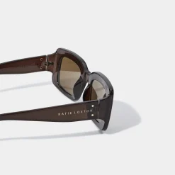 Katie Loxton Kreta Braun Rechteckige Sonnenbrille*Damen Damensonnenbrillen | Flitterwochengeschenke