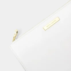 Katie Loxton liebe, Lachen und ein glückliches Leben danach" Weißes Etui* Sentiment-säckchen | Flitterwochengeschenke