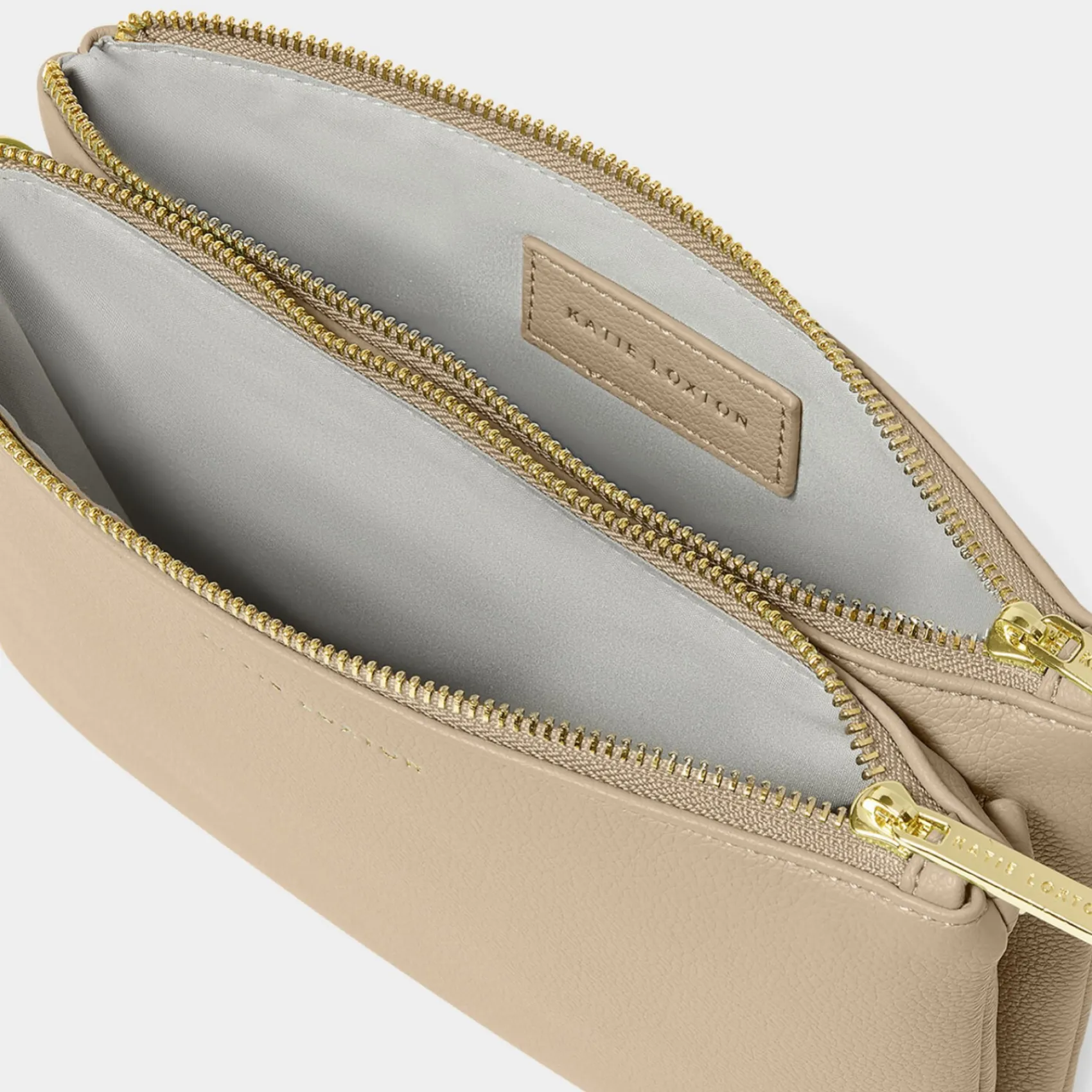 Katie Loxton Light Taupe Duo Pouch* Sentiment-säckchen | Geschenke Für Die Mutter Des Bräutigams