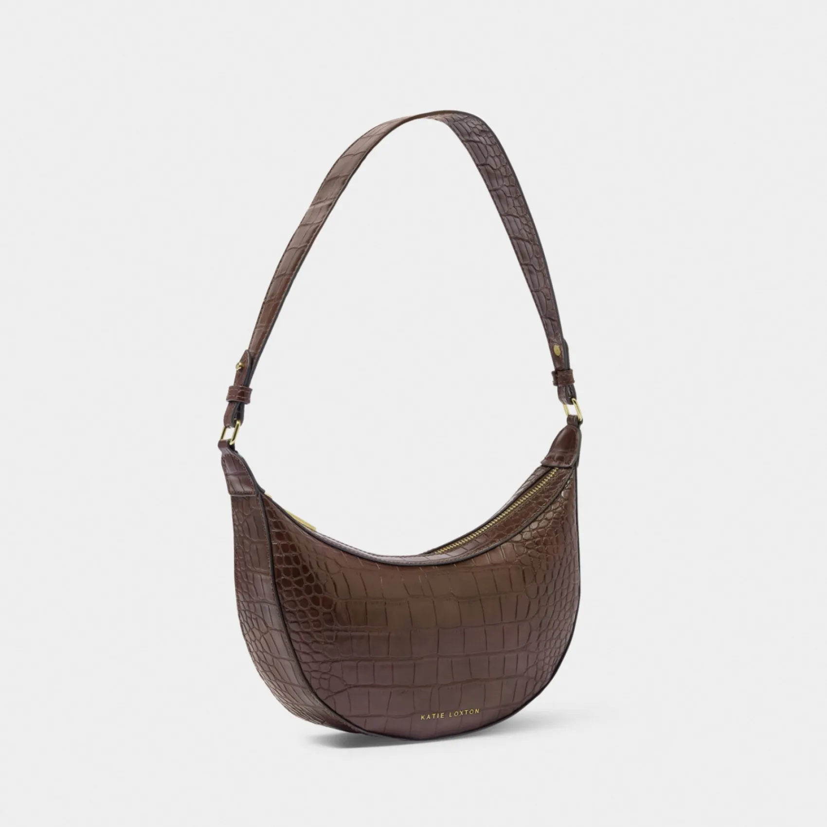 Katie Loxton Marni Schokolade Braun Faux Croc Kleine Umhängetasche* Hochzeitsgäste-taschen