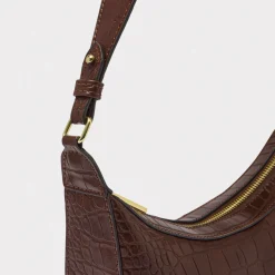 Katie Loxton Marni Schokolade Braun Faux Croc Kleine Umhängetasche* Hochzeitsgäste-taschen