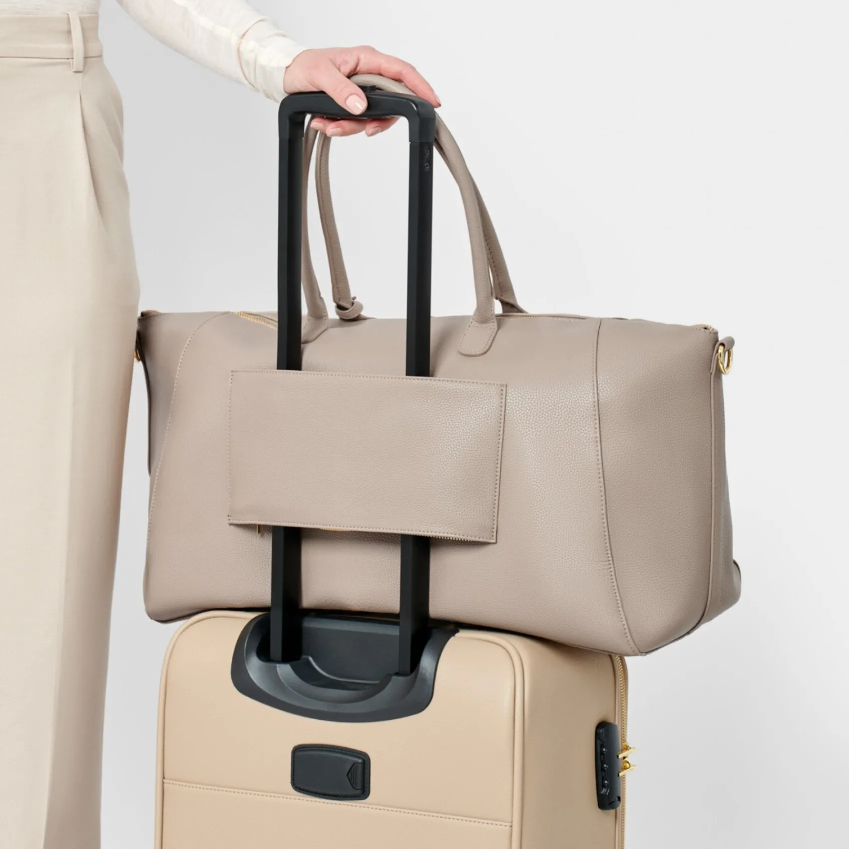 Katie Loxton Mayfair Taupe Wochenendtasche Duffle Bag* Flitterwochengeschenke | Geschenke Für Die Braut
