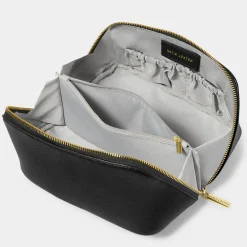 Katie Loxton Mittlere schwarze Kosmetiktasche und Waschbeutel* Make-up- Und Kulturbeutel | Flitterwochengeschenke