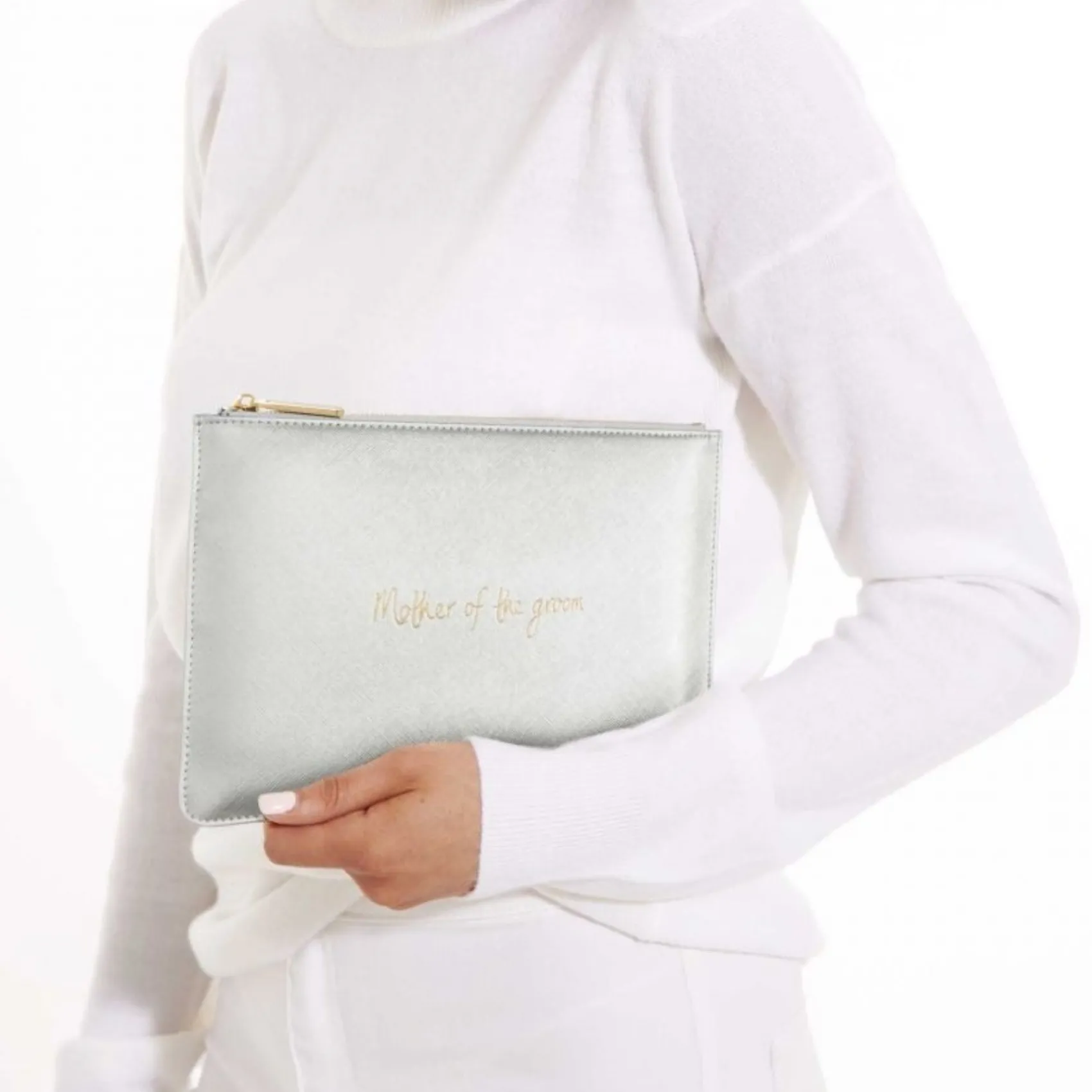 Katie Loxton mutter des Bräutigams" Metallic-Silber Perfektes Etui* Sentiment-säckchen | Geschenke Für Die Mutter Des Bräutigams