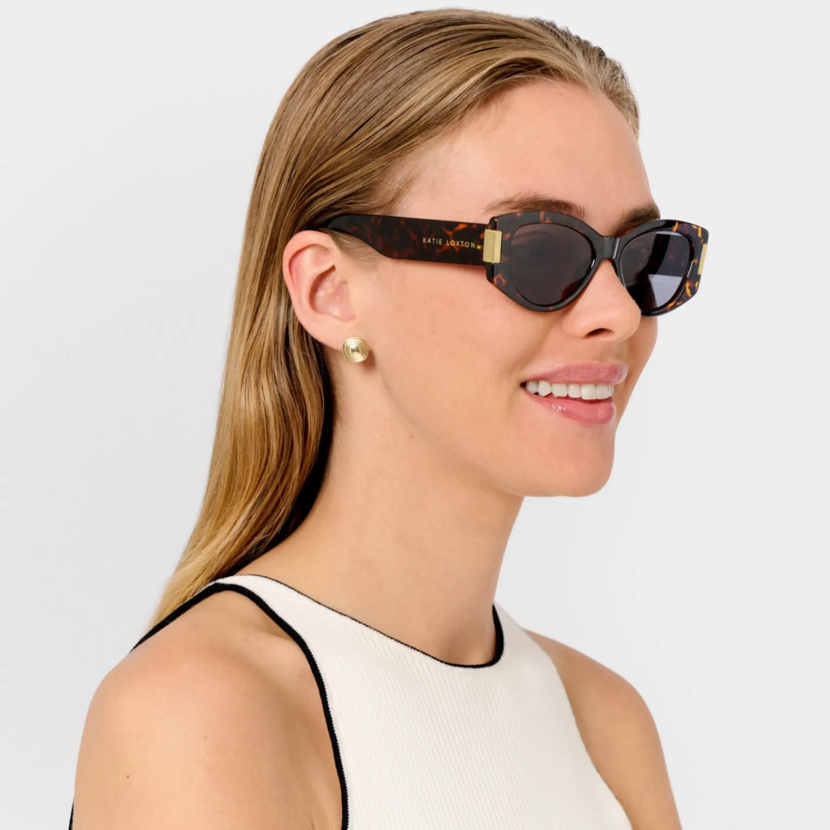 Katie Loxton Ovale Sonnenbrille Rimini Schildpatt*Damen Damensonnenbrillen | Flitterwochengeschenke