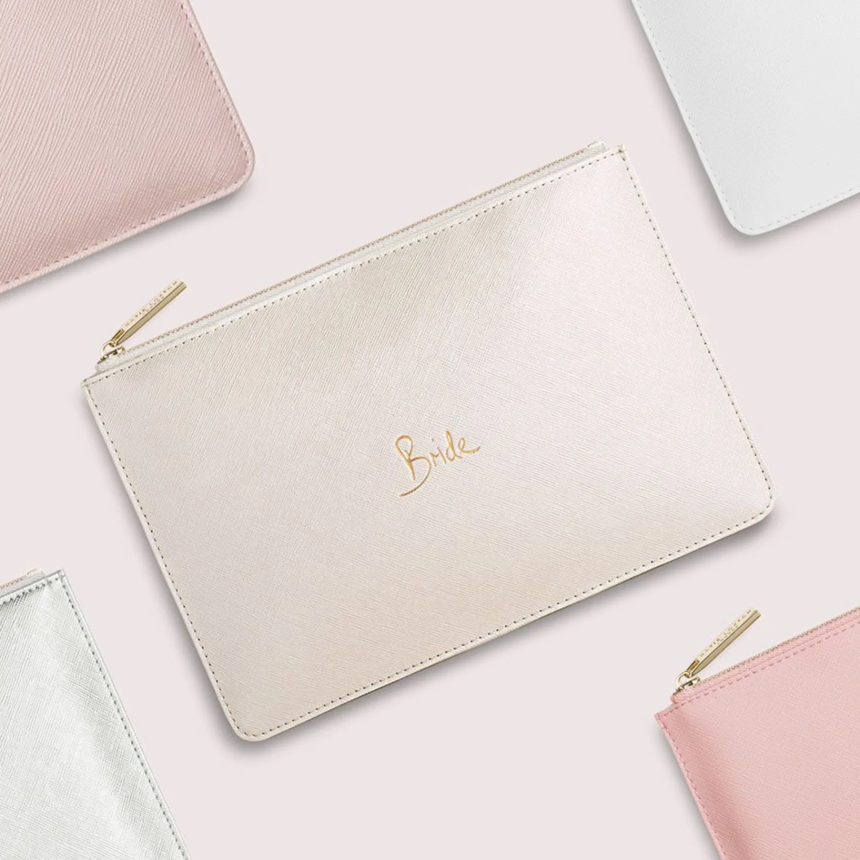 Katie Loxton perfektes Etui "Braut" in Perlglanzweiß* Sentiment-säckchen | Verlobungsgeschenke