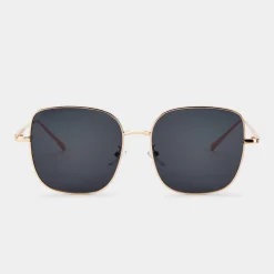 Katie Loxton Quadratische Sonnenbrille Sahara Gold und Schwarz*Damen Damensonnenbrillen | Flitterwochengeschenke