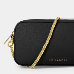 Katie Loxton Remi Black Slider Chain Crossbody Tasche* Hochzeitsgäste-taschen | Anlass Handtaschen