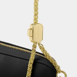 Katie Loxton Remi Black Slider Chain Crossbody Tasche* Hochzeitsgäste-taschen | Anlass Handtaschen