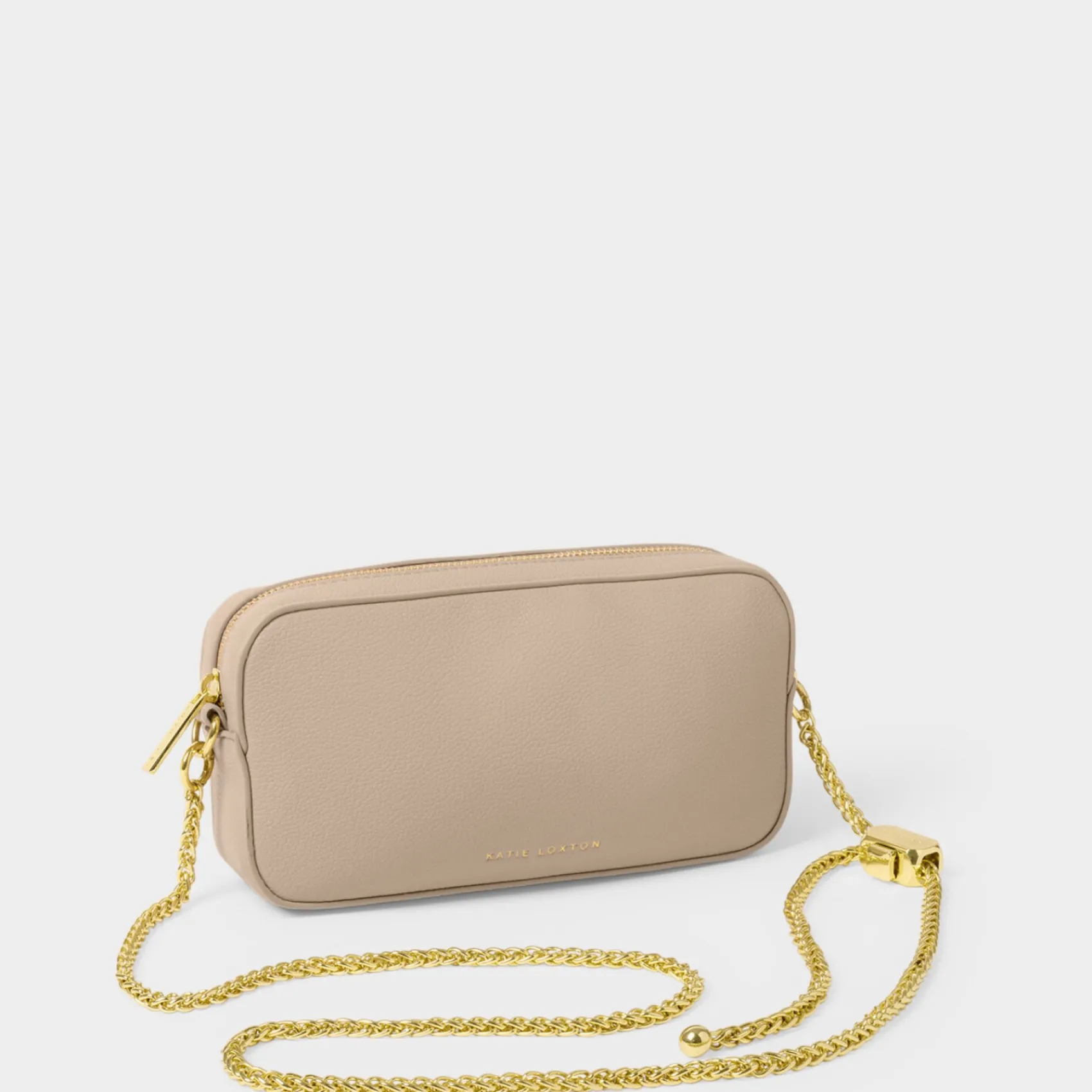 Katie Loxton Remi Light Taupe Slider Chain Crossbody Tasche* Hochzeitsgäste-taschen | Anlass Handtaschen