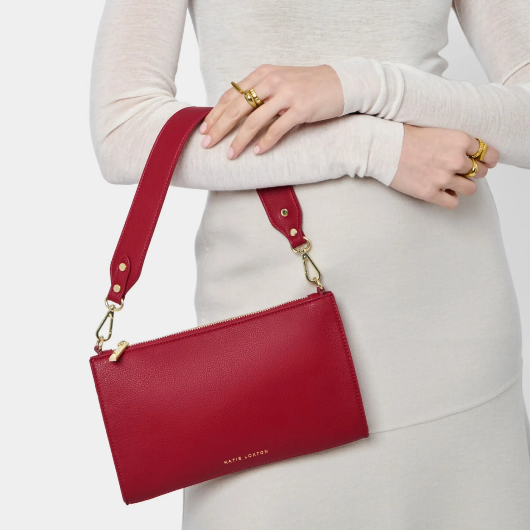 Katie Loxton Reya Granatrote Umhängetasche* Hochzeitsgäste-taschen