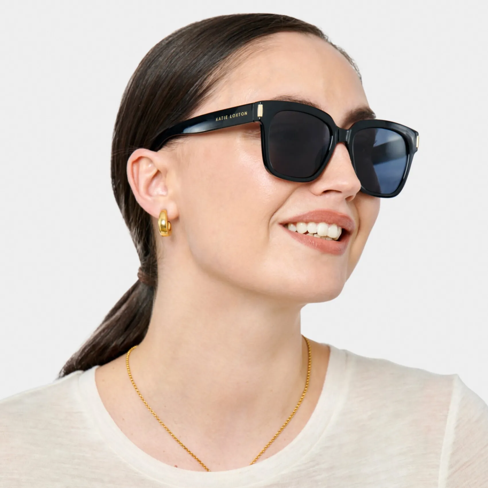 Katie Loxton Roma Black Square Sonnenbrille*Damen Damensonnenbrillen | Flitterwochengeschenke