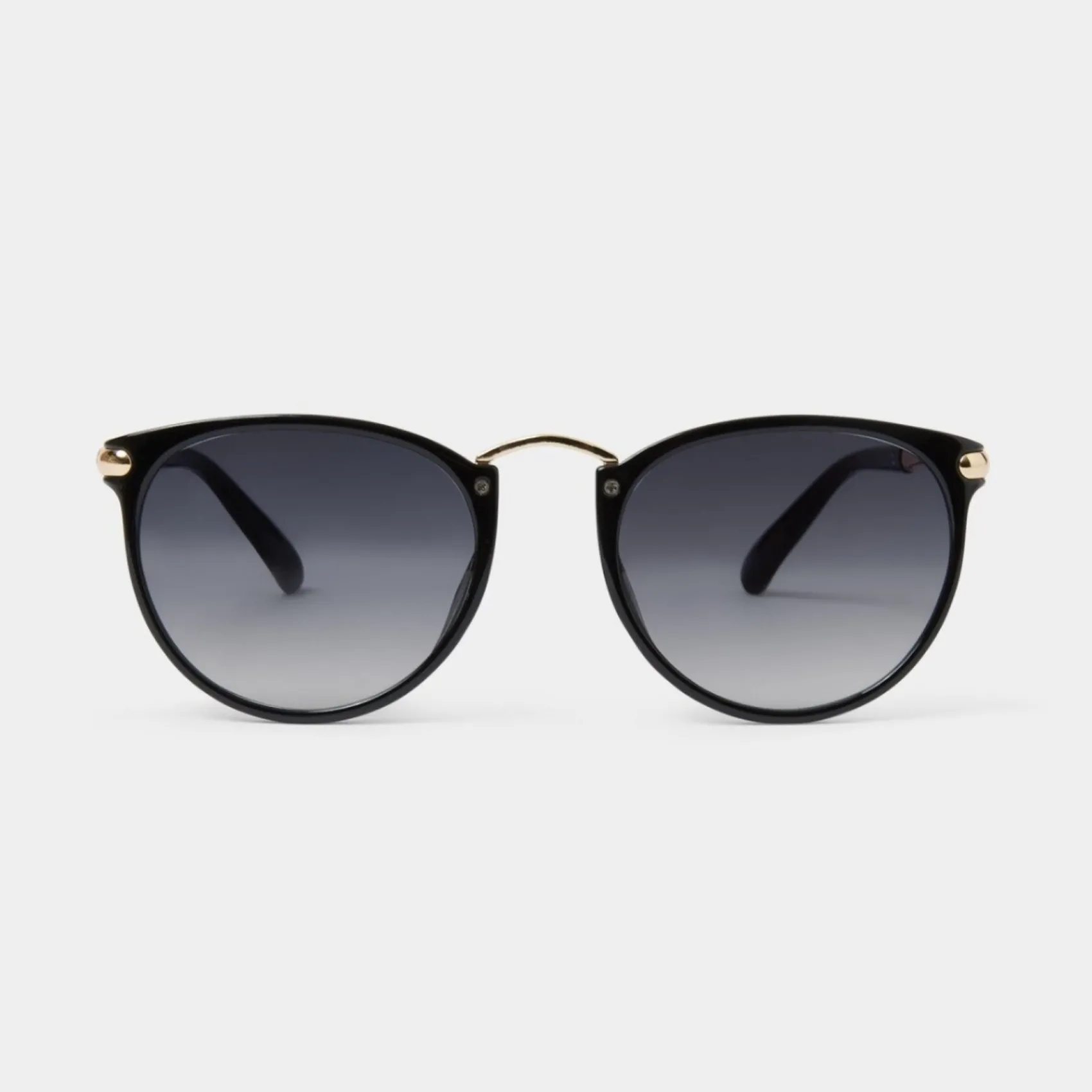 Katie Loxton Santorini Schwarz Breite Cat Eye Sonnenbrille*Damen Damensonnenbrillen | Flitterwochengeschenke