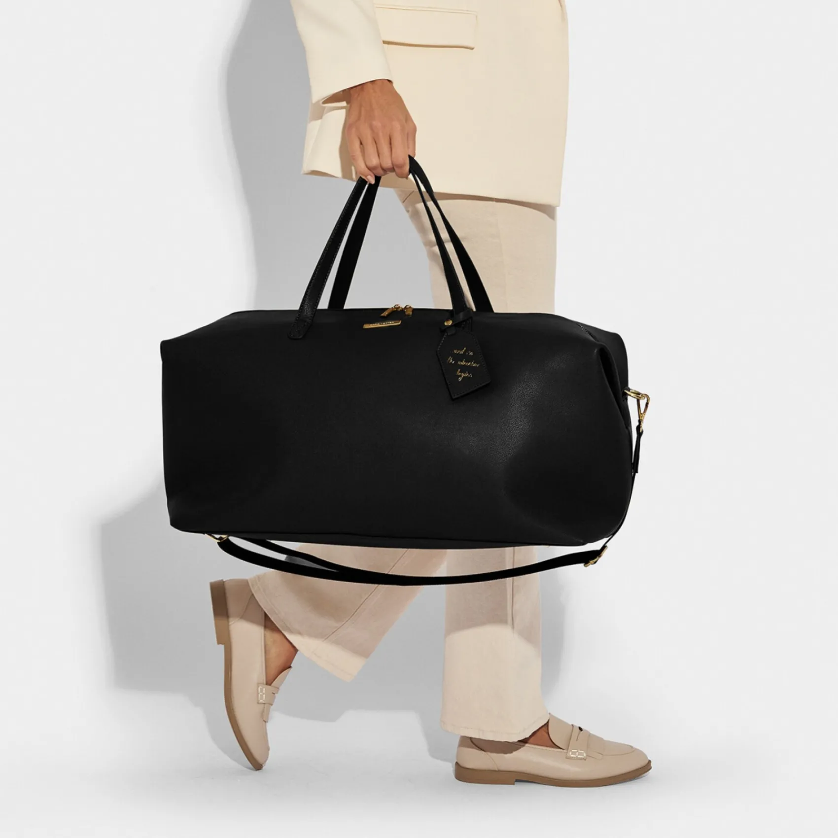 Katie Loxton Schwarze Wochenendtasche Duffle Bag* Flitterwochengeschenke | Geschenke Für Die Braut
