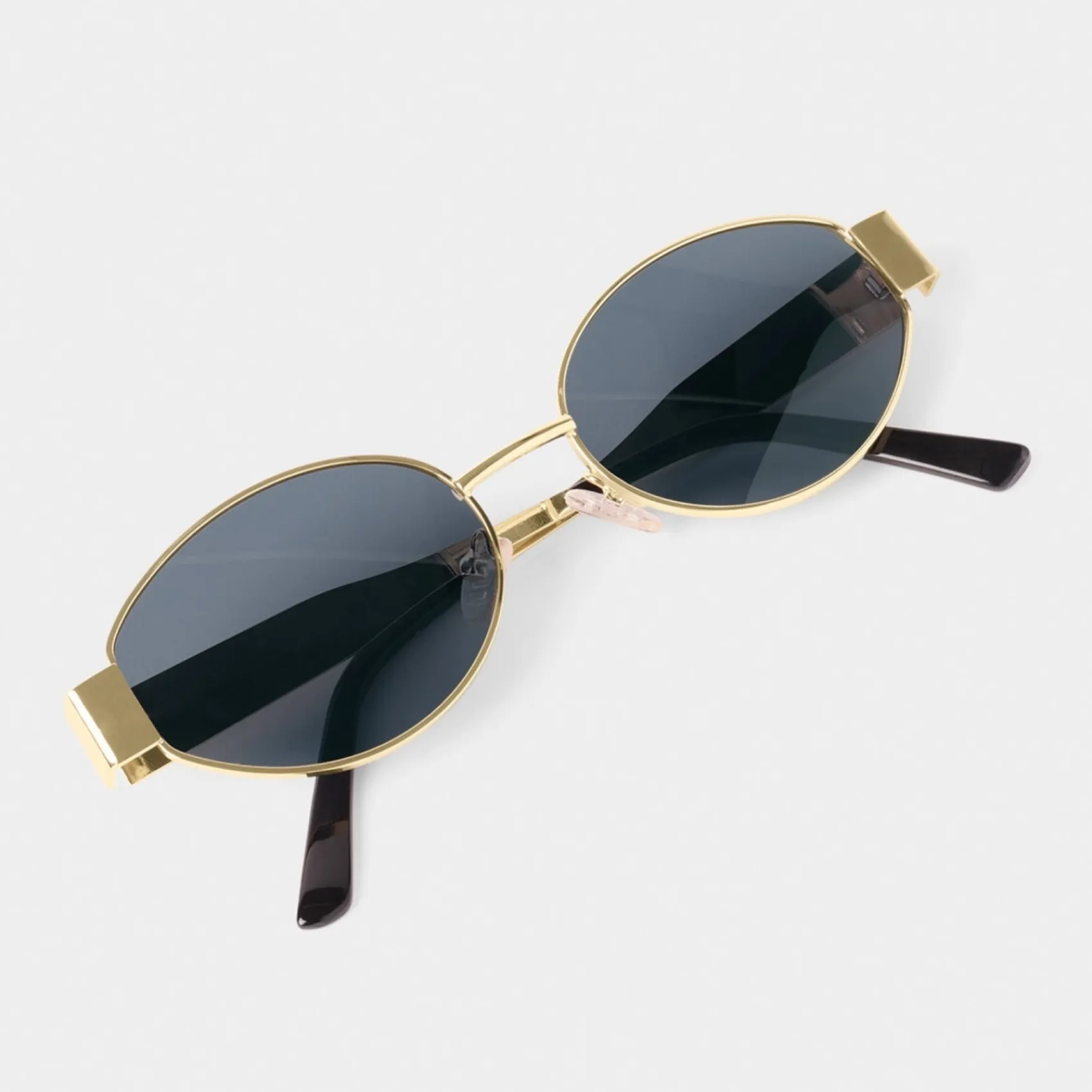 Katie Loxton Siena Matt Gold Oval Sonnenbrille*Damen Damensonnenbrillen | Flitterwochengeschenke