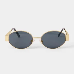 Katie Loxton Siena Matt Gold Oval Sonnenbrille*Damen Damensonnenbrillen | Flitterwochengeschenke