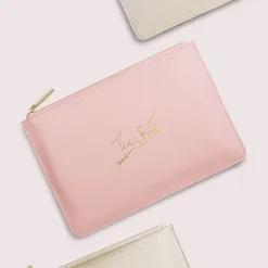 Katie Loxton 'Team Bride' Rosa Perfekte Tasche* Sentiment-säckchen | Geschenke Für Brautjungfern