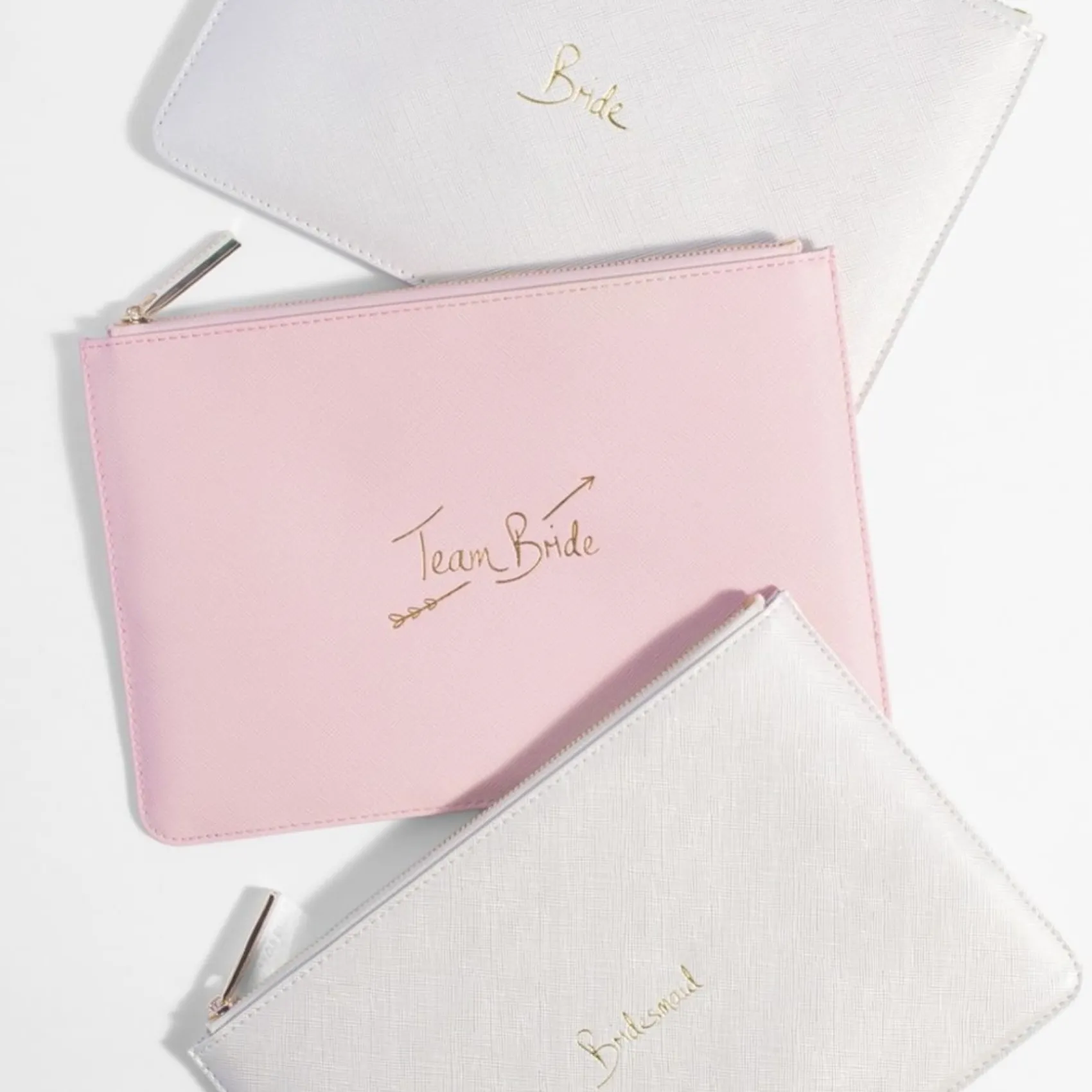 Katie Loxton 'Team Bride' Rosa Perfekte Tasche* Sentiment-säckchen | Geschenke Für Brautjungfern