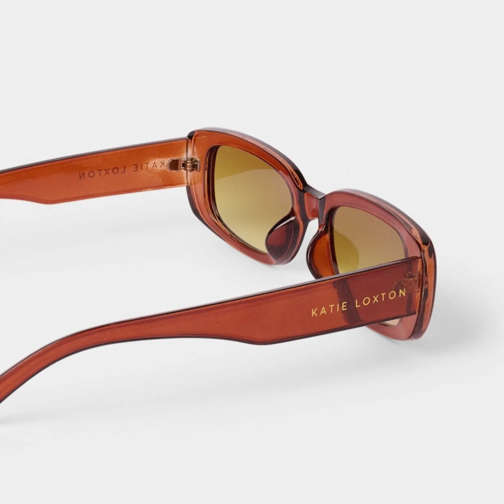 Katie Loxton Venedig Bernstein Rechteckige Sonnenbrille*Damen Damensonnenbrillen | Flitterwochengeschenke