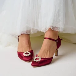 Perfect Bridal Kitty Berry Satin Perle Brosche Zwei Teil Gericht Schuhe* Schuhe Für Hochzeitsgäste | Schuhe Für Die Mutter Der Braut