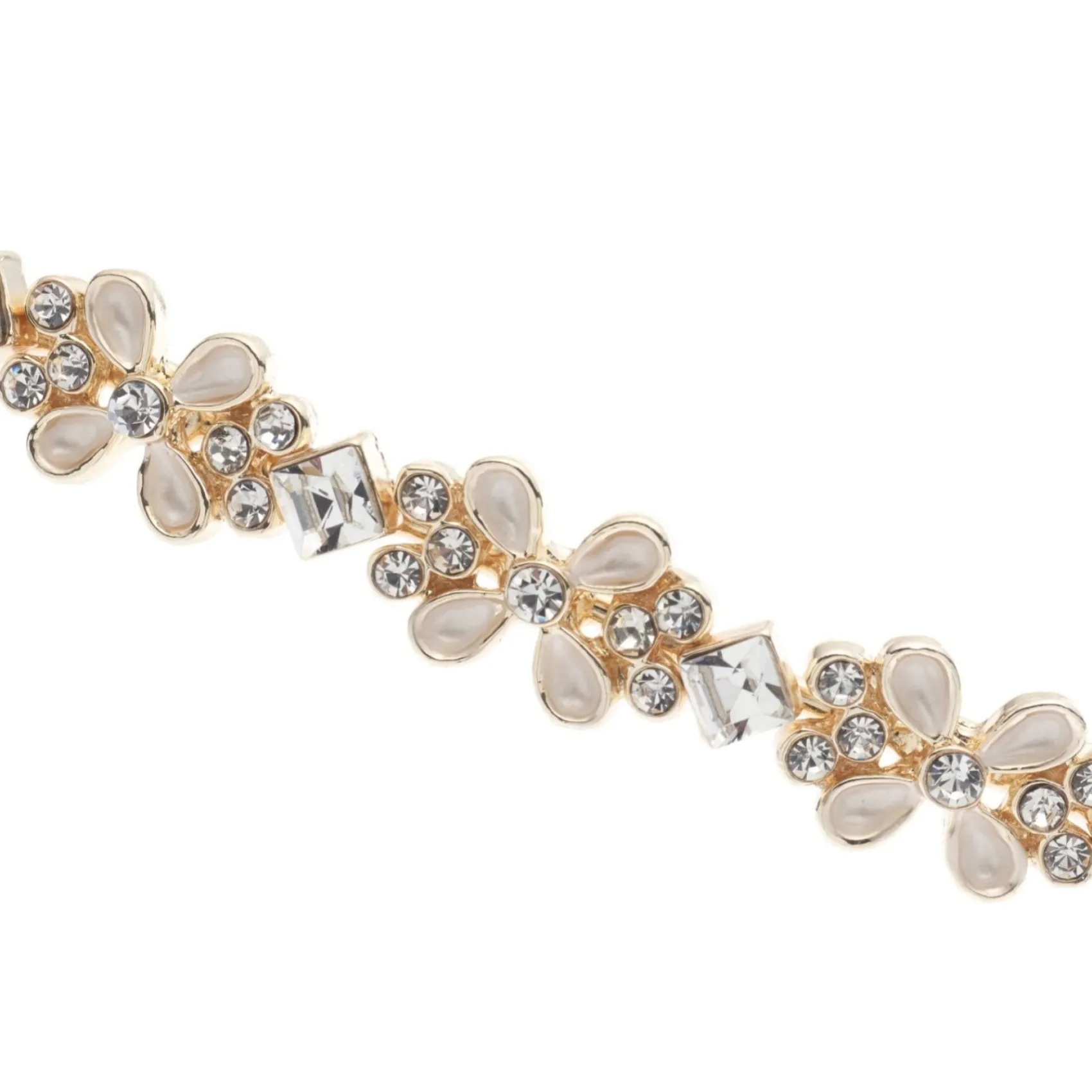 Poirier Klee Gold Zierliches Blumenstirnband* Haarschmuck Aus Kristall | Gold-haar-accessoires