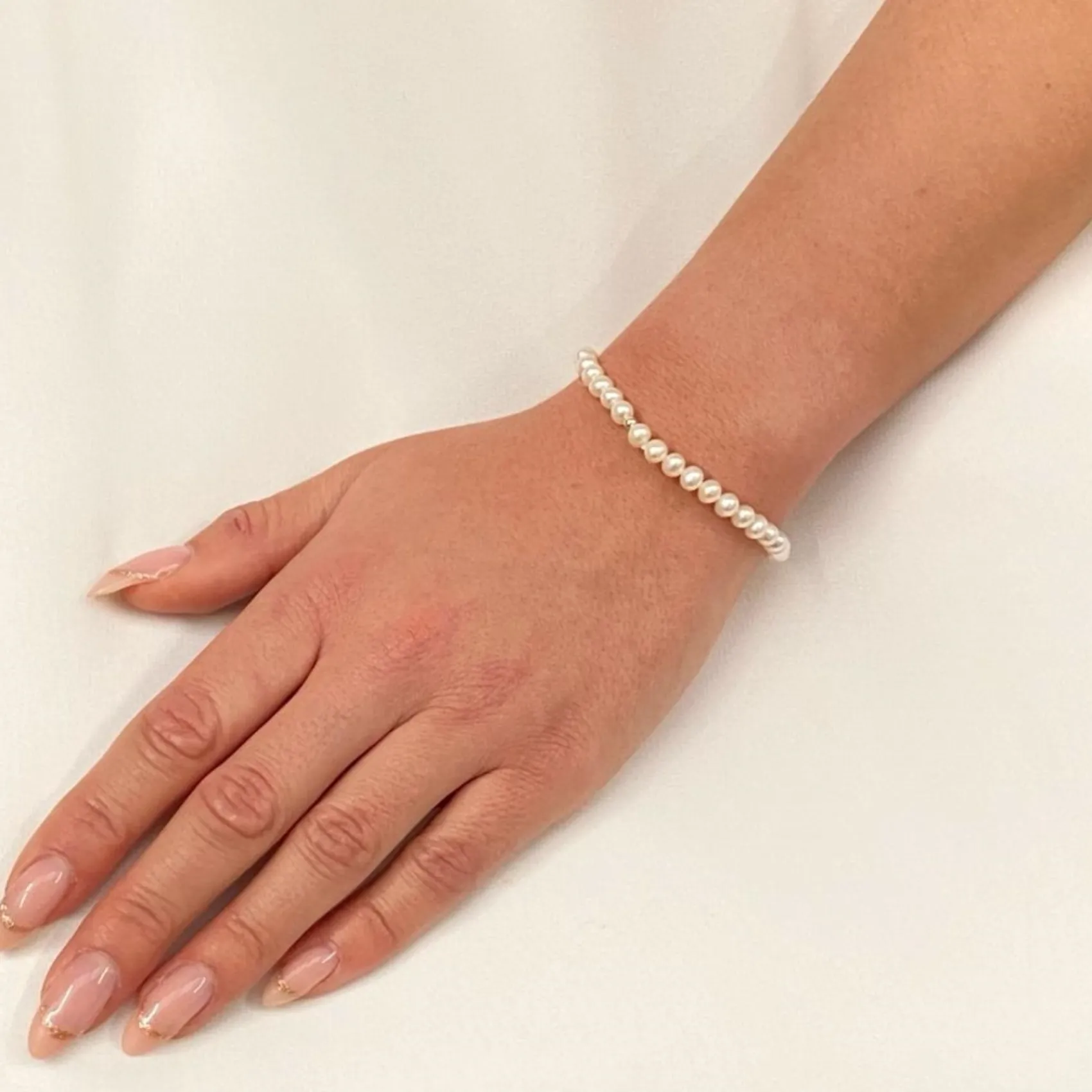 Lace & Favour Laisani Einfaches Süßwasserperlen-Hochzeitsarmband* Geschenke Für Die Braut | Perlen-hochzeitsschmuck