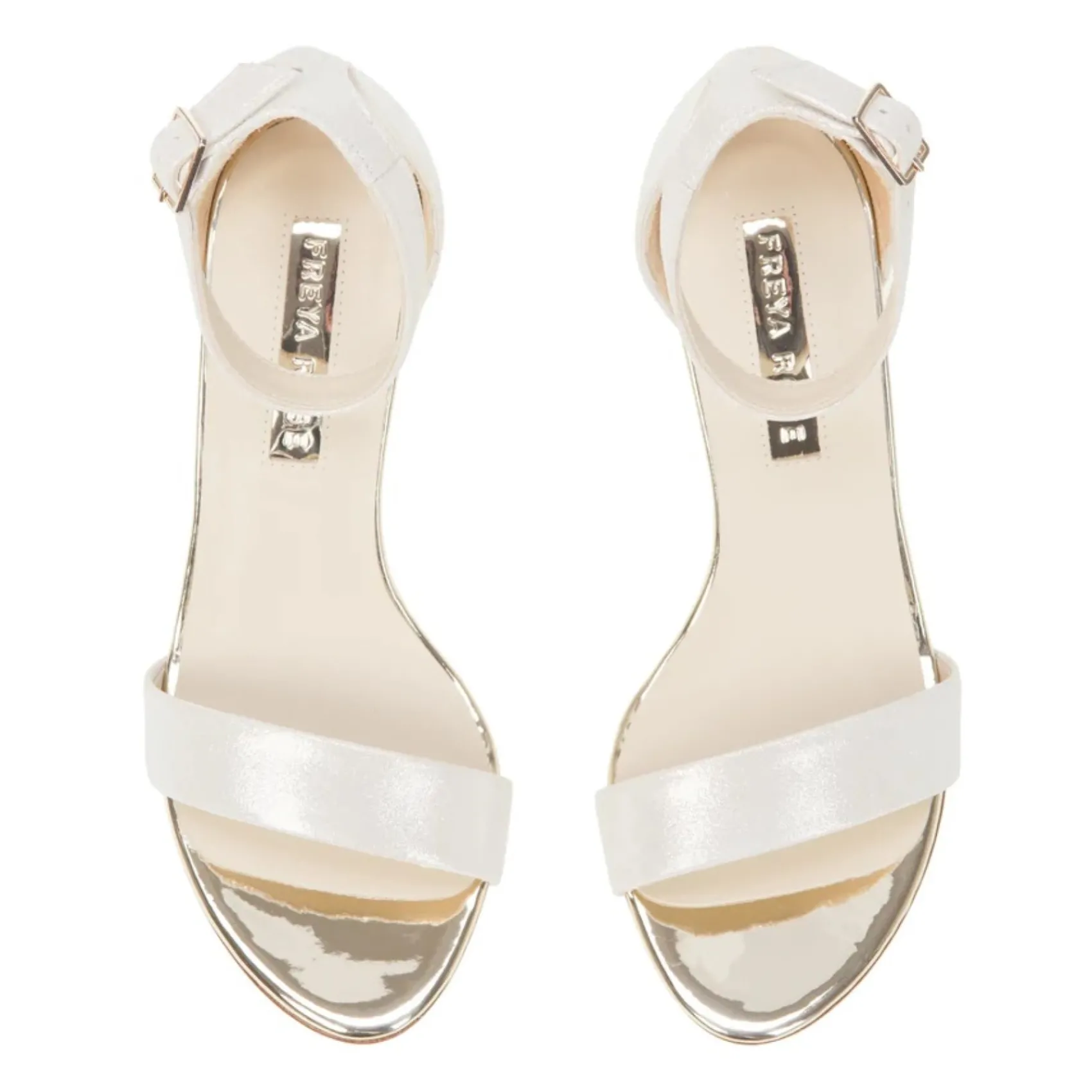 Freya Rose Martene Midi Champagner Wildleder Mutter der Perle Blockabsatz Sandalen* Schuhe Für Hochzeitsgäste | Schuhe Für Die Mutter Der Braut