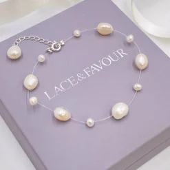 Lace & Favour Mereia Illusions-Süßwasserperlen-Armband* Geschenke Für Brautjungfern | Geschenke Für Die Braut