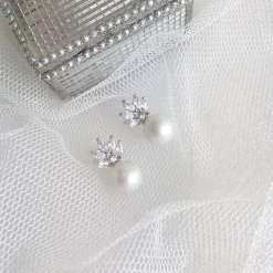 Lace & Favour Mila Perlen Ohrstecker Hochzeit Ohrringe* Geschenke Für Brautjungfern | Vintage Hochzeitsschmuck
