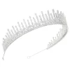 Lace & Favour Millennium Cubic Zirkonia Kristall Hochzeit Tiara* Haarschmuck Aus Kristall | Silberne Haar-accessoires