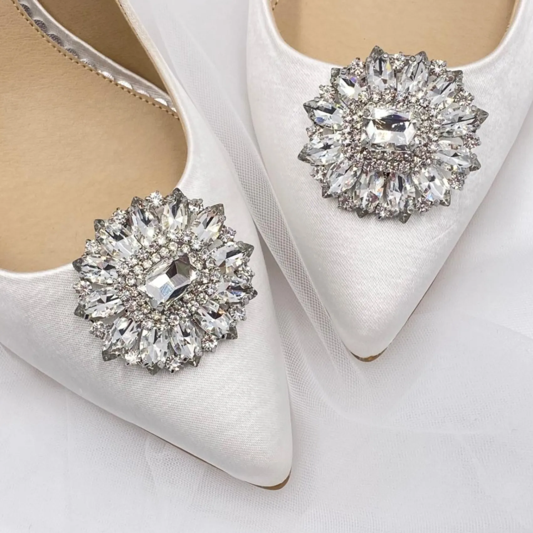 Lace & Favour Miracle Statement Kristall-Schuhclips* Geschenke Für Die Braut | Schuhclips