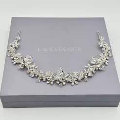 Twilight Designs Nadine Floral Kristall und Diamanten Haarschleife* Abschlussball-haarbänder & Tiaras | Haarschmuck Aus Kristall